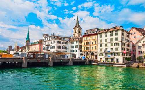 Zurich Lake open-top sightseeing bus