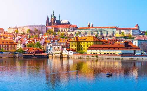 Prague Castle open-top sightseeing bus