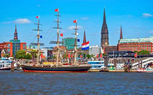 Hamburg Speicherstadt open-top sightseeing bus